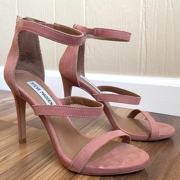 Steve Madden Shoes - Steve Madden Leather Strappy “Feelya” Sandal Heels